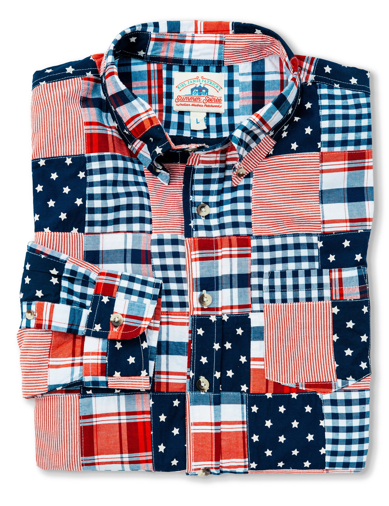 Image of Americana Patchwork Madras Shirt
