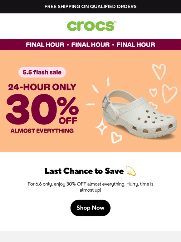 30% Off Ends Tonight🚨