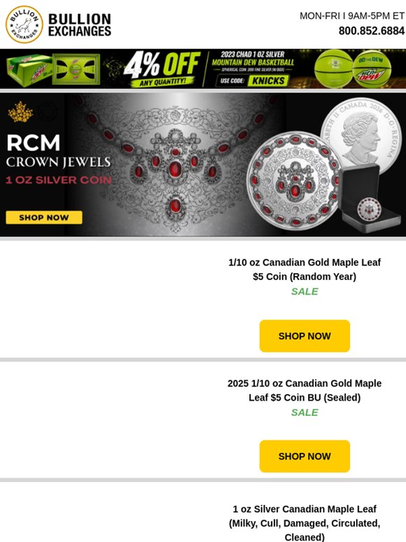 🛍️ Stack More with Royal Canadian Mint Weekend Deals!
