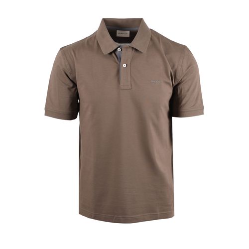 GANT CONTRAST POLO SHIRT FADED TAUPE