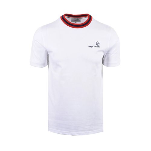 SERGIO TACCHINI RAINER FC T-SHIRT WHITE/MARITIME BLUE/ADRENELINE RED
