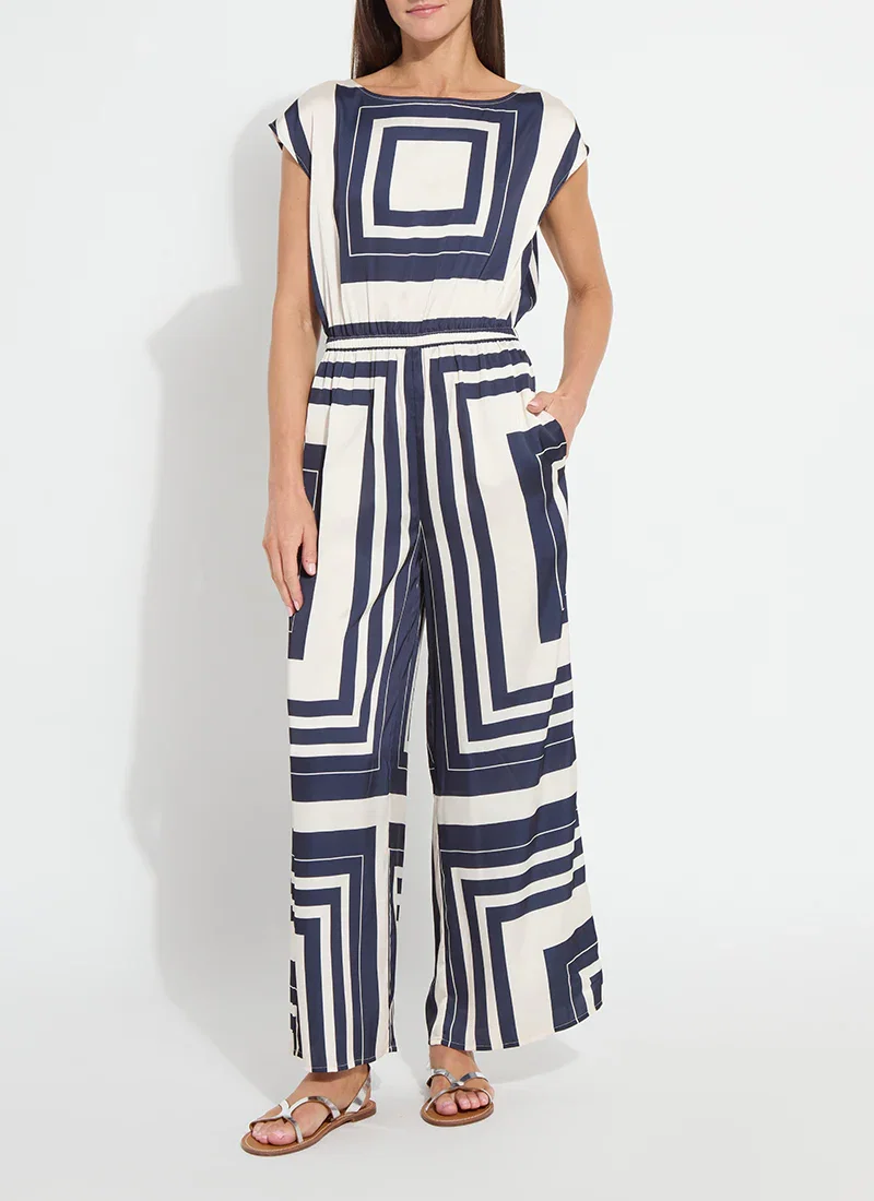 Image of Fabiana Printed Jumpsuit (28" Inseam)