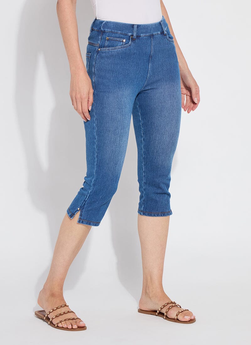 Image of Granada Front Pocket Capri Denim (18.5" Inseam)