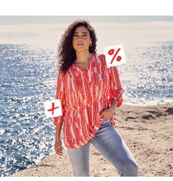 Bluse, Anker, A-Linie, Rundhals, Langarm