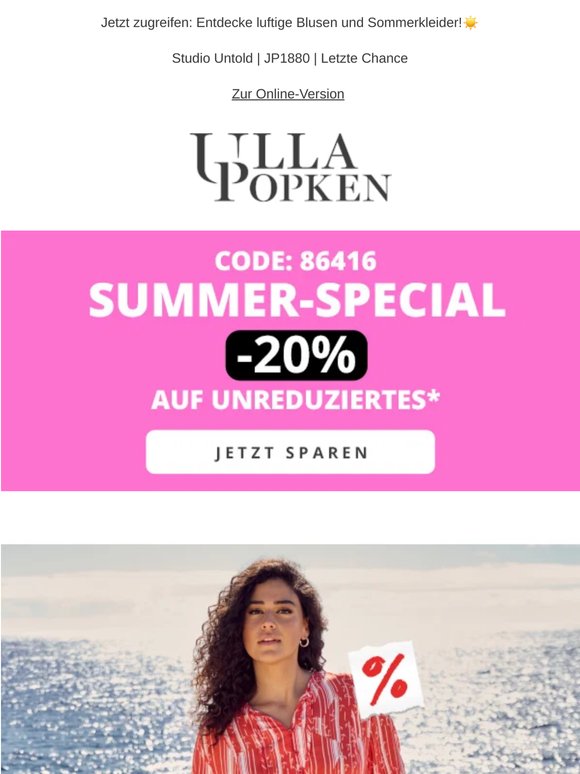 Schnell sein: -20% auf unreduziertes sichern⏳