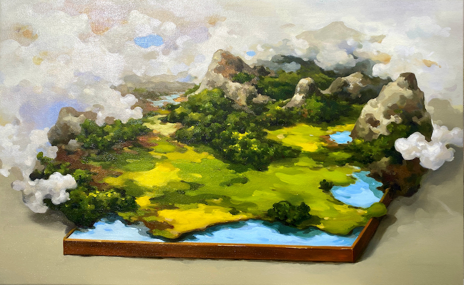 abstract landscape painting