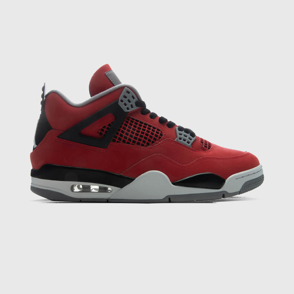 Air Jordan 4 Retro 'Toro Bravo' - Fire Red/White/Black/Cement Grey
