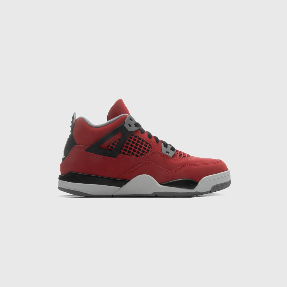 Air Jordan 4 Retro 'Toro Bravo' (PS) - Fire Red/White/Black/Cement Grey