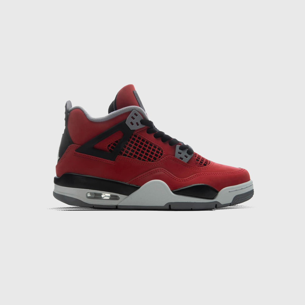 Air Jordan 4 Retro 'Toro Bravo' (GS) - Fire Red/White/Black/Cement Grey