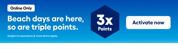 Beach days are here, so are triple points.