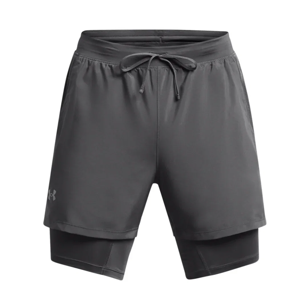 Image of Under Armour Launch 5'' 2 in 1 Shorts, Castlerock
