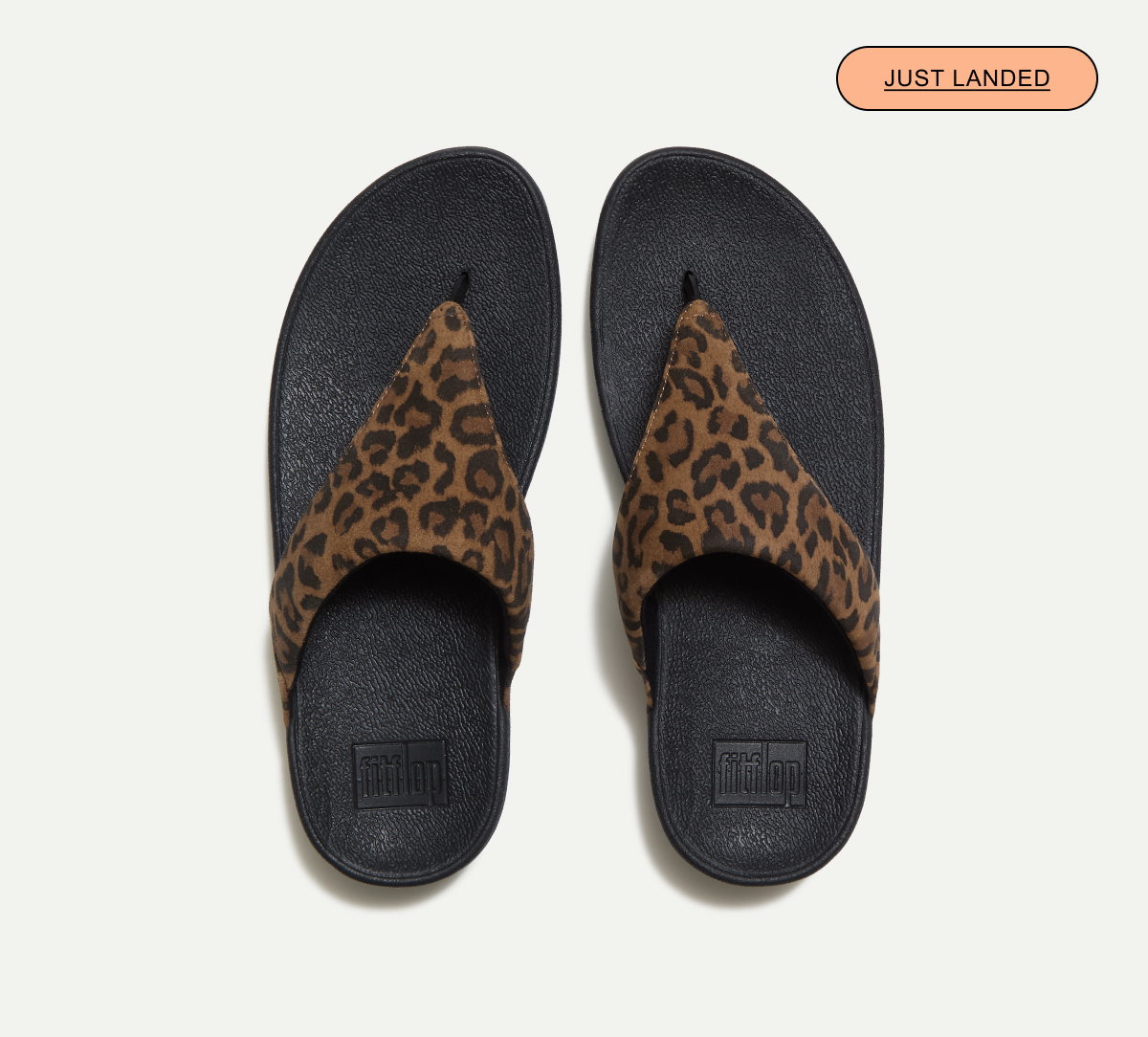 LULU Leopard Suede Toe-Post Sandals  Leopard Print
