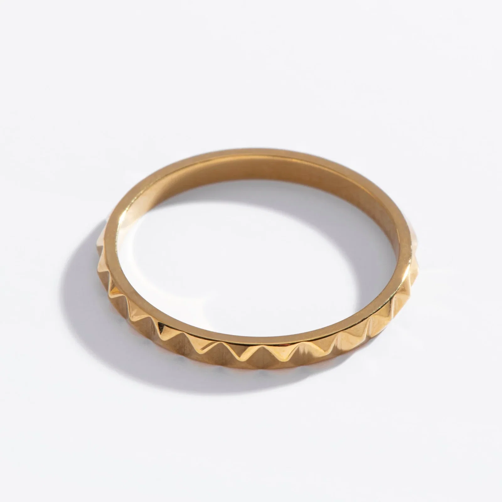 Pyramid Spike Ring