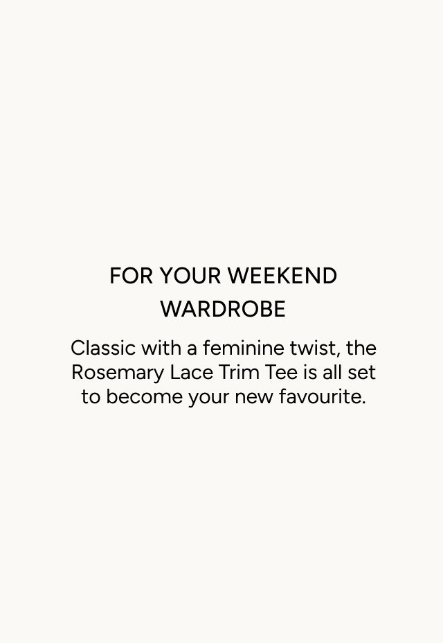 Rosemary Lace Trim Tee