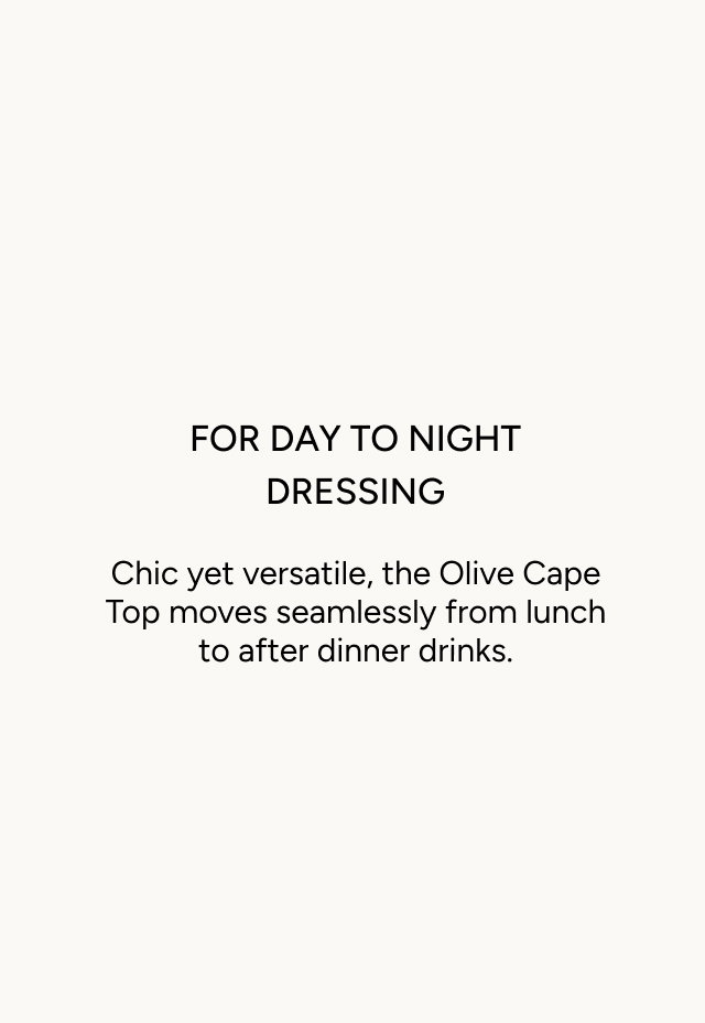 Olive One Shoulder Cape Top