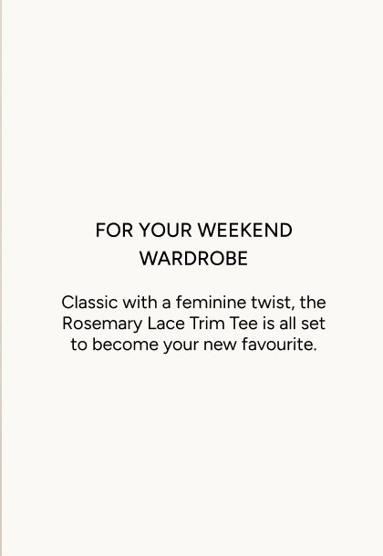 Rosemary Lace Trim Tee