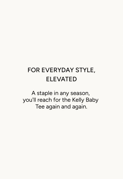 Kelly Tuck Detail Baby Tee