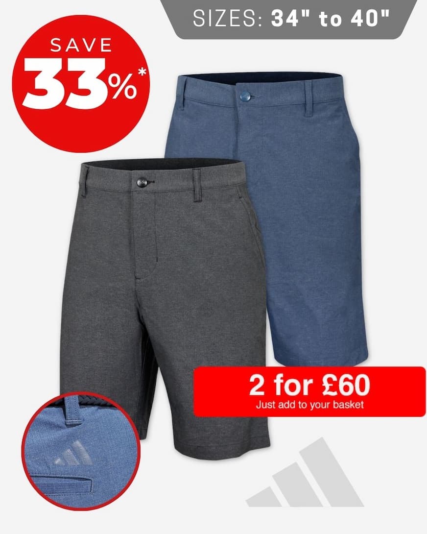 adidas Golf Mens Ultimate365 Printed Recycled Sustainable Golf Shorts