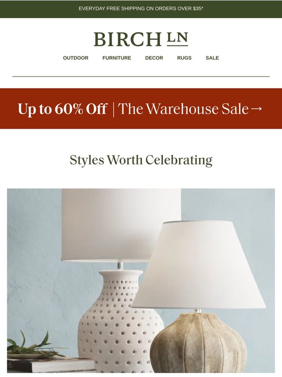 Our in-stock table lamps are ready to ship ➔