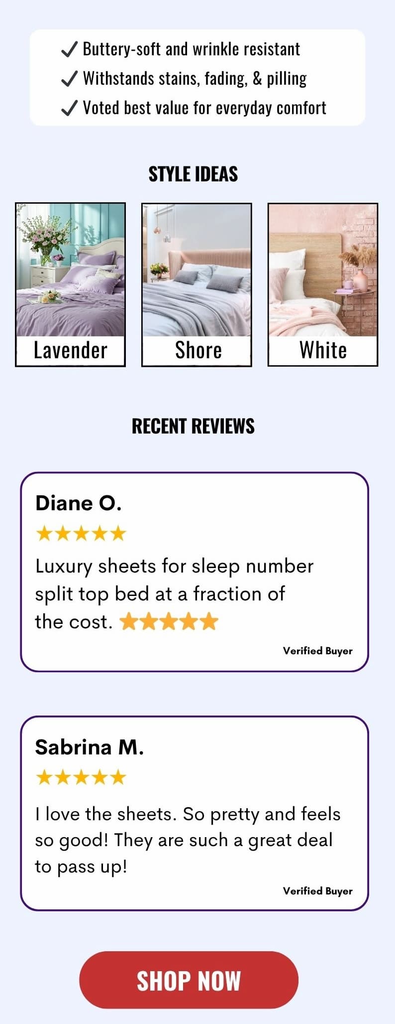 3 Sheet Sets for $119