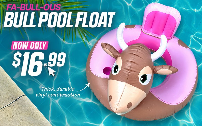 Bull Riders Pool Float $16.99!