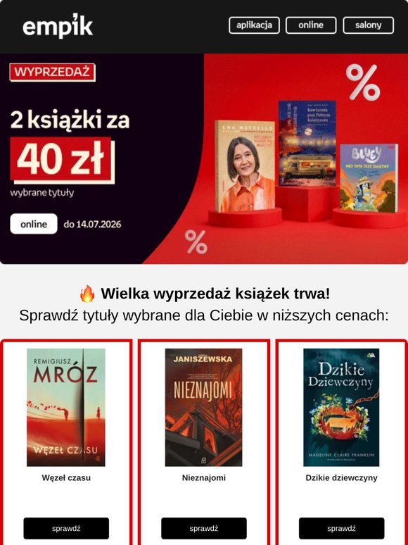 WYPRZEDAŻ! Książkowe pakiety JUZ OD 30 ZŁ! 🚨