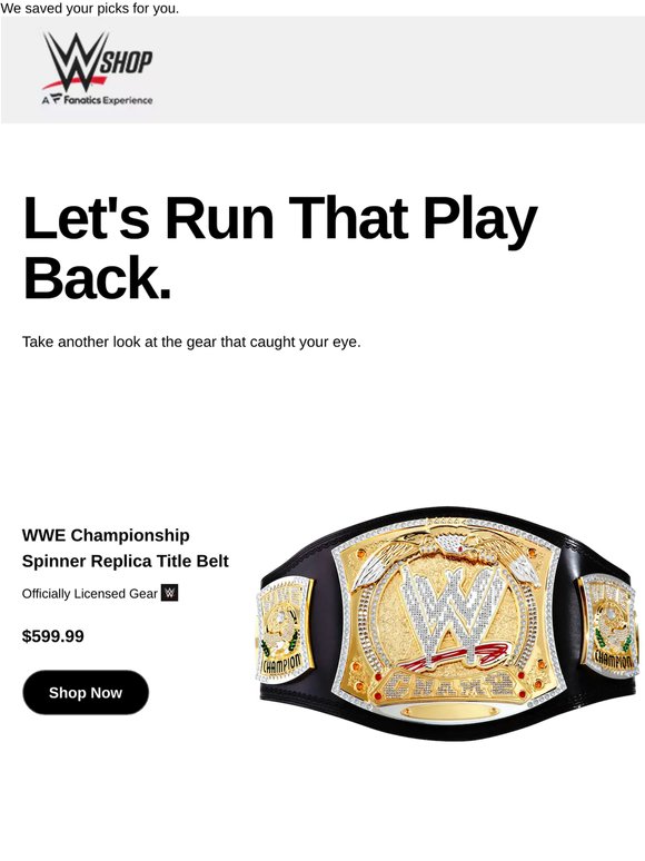 Revisit: WWE Championship Spinner Replica Title Belt