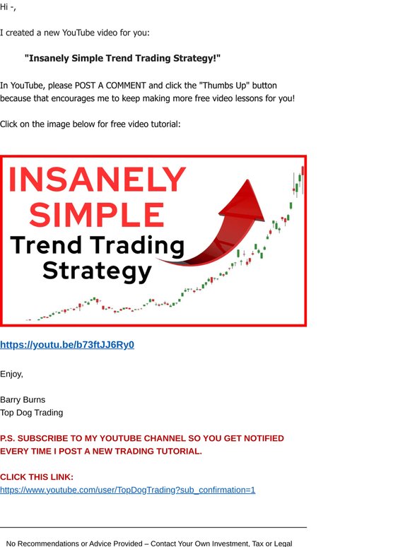Insanely Simple Trend Trading Strategy! [YouTube video]