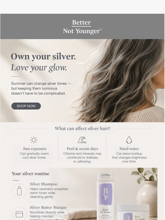 Sun, chlorine, and changing environments can affect your silver tones