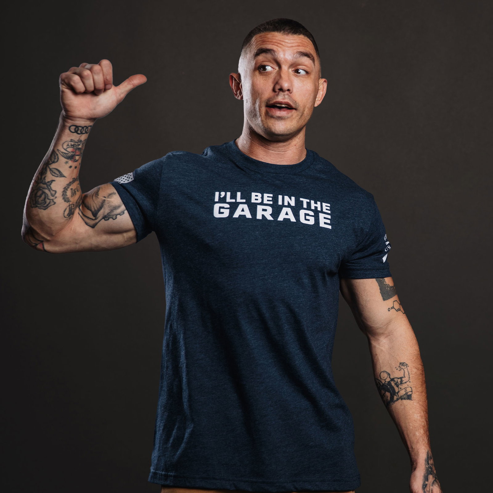 SHOP THE I'LL BE IN THE GARAGE TEE