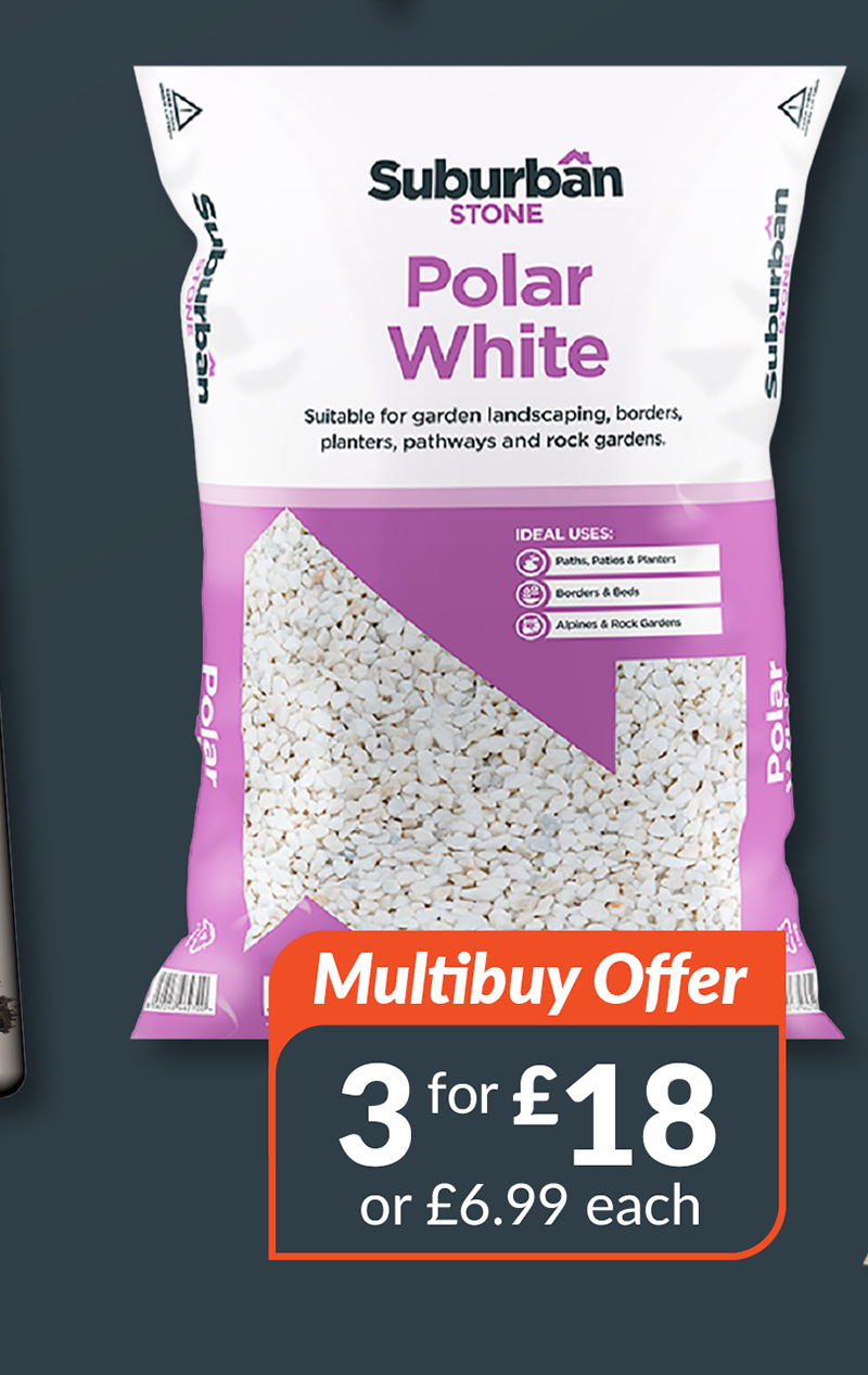 Polar White Chippings. 3 for £18, or £6.99 each