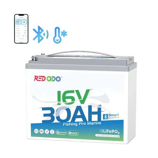 Redodo 16V 30Ah Lithium Fish Finder Battery with Bluetooth