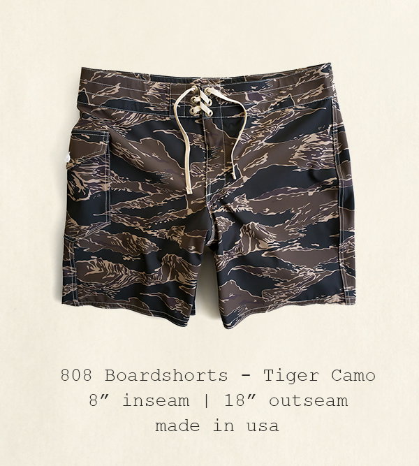 808 Boardshorts - Tiger Camo