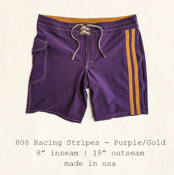808 Racing Stripes - Purple/Gold