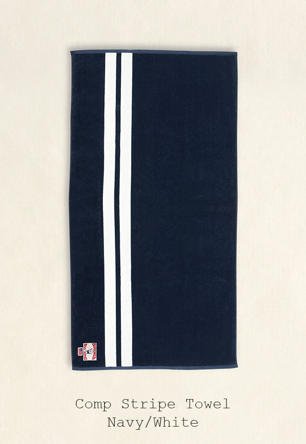 Comp Stripe Towel - Navy/White