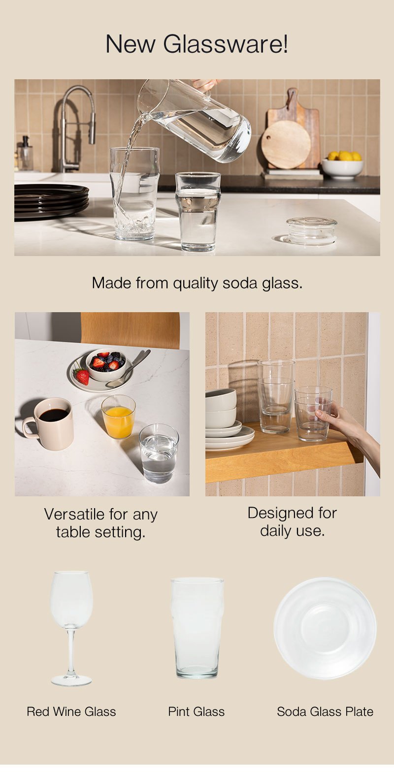 Shop New Glassware
