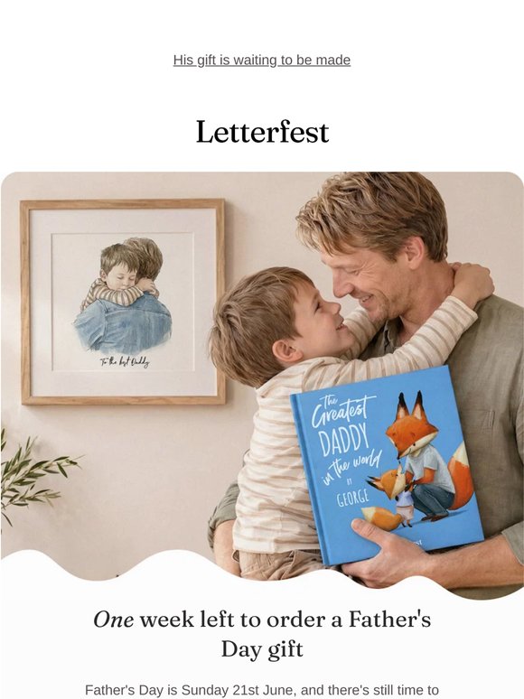 One week left to order for Father's Day