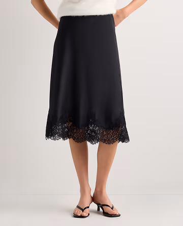 100% Washable Silk Lace Skirt