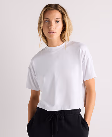 Flowknit Breeze Boxy Cropped Tee