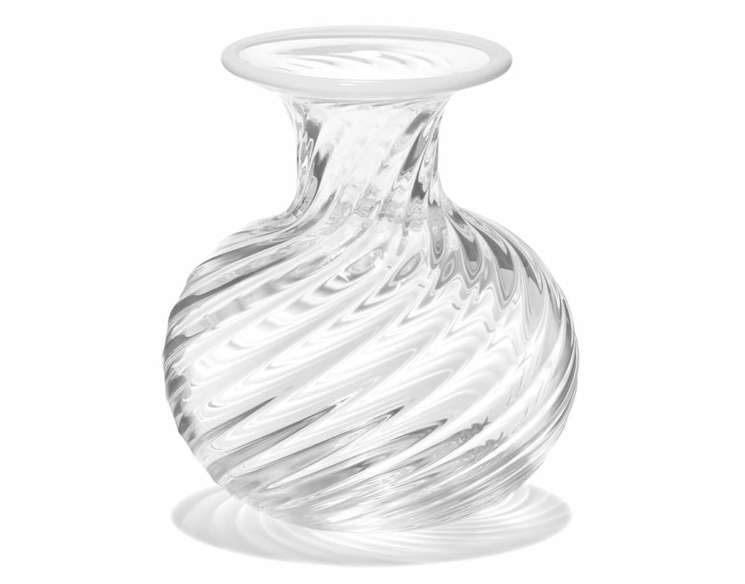 CLEMENTINA SWIRL STRIPE TEXTURE BUD VASE