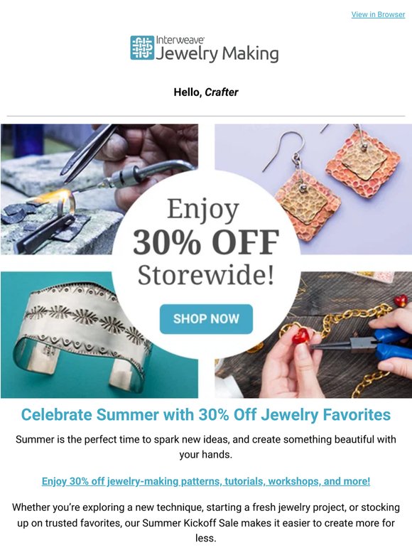 ☀️ Summer Kickoff: 30% OFF Storewide Starts Now