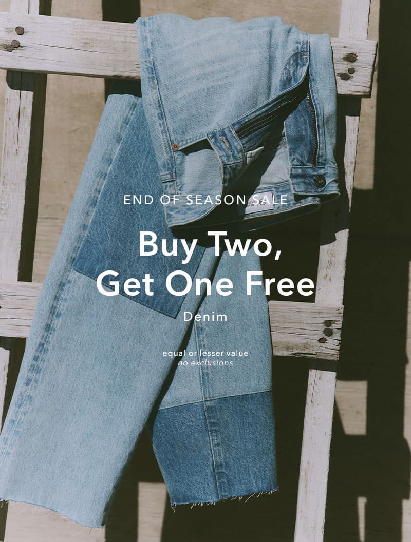 Buy Two, Get One Free on Denim