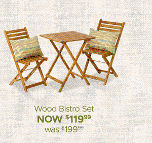 Wood Bistro Set