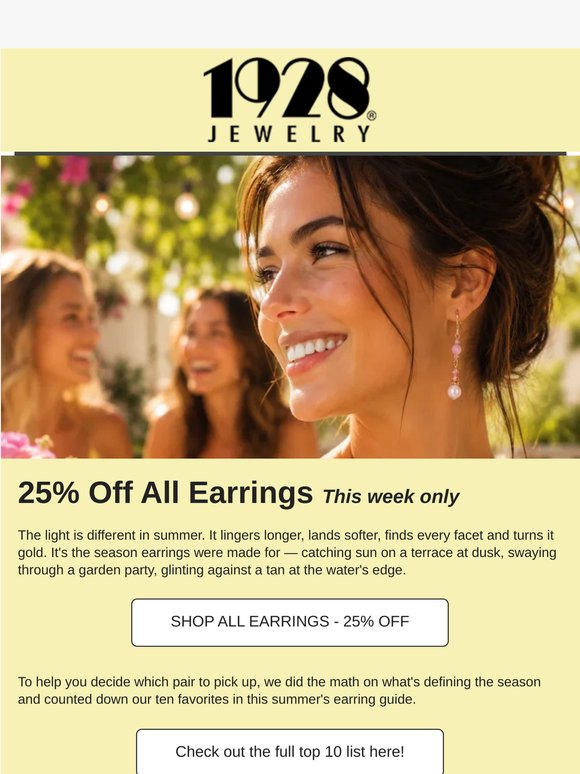 25% off earrings and the 5 styles everyone's after