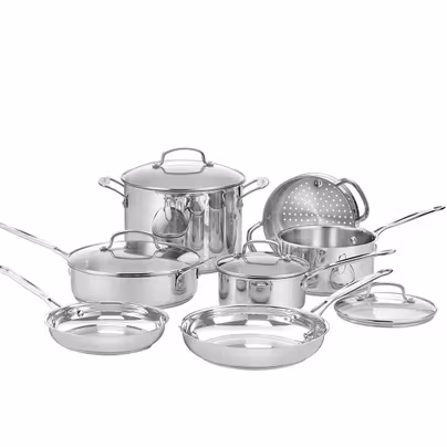 Cuisinart Chef’s Classic Stainless Steel Cookware Set |...