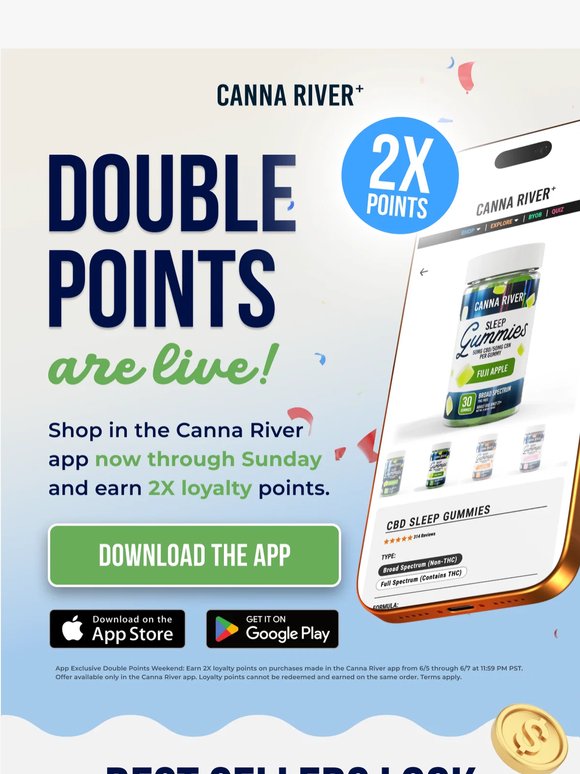 App Exclusive: Double Points Weekend 📲