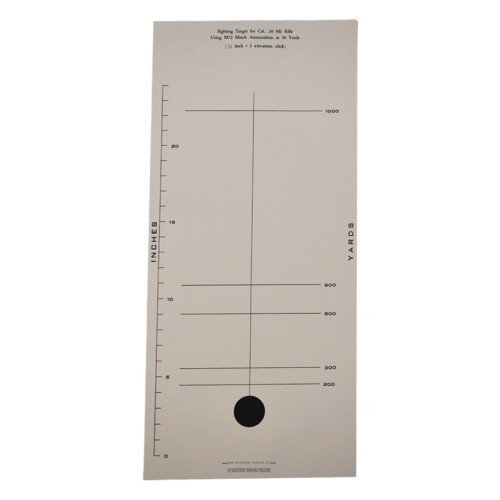 Image of 12 Ct 50 Yrd Sighting Targets For M1