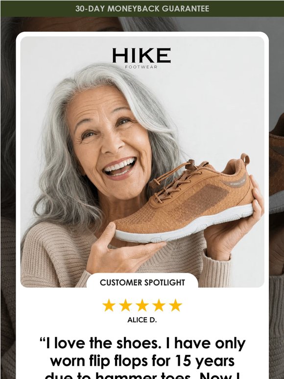 Alice has HAMMER TOES. Now she wears real shoes.