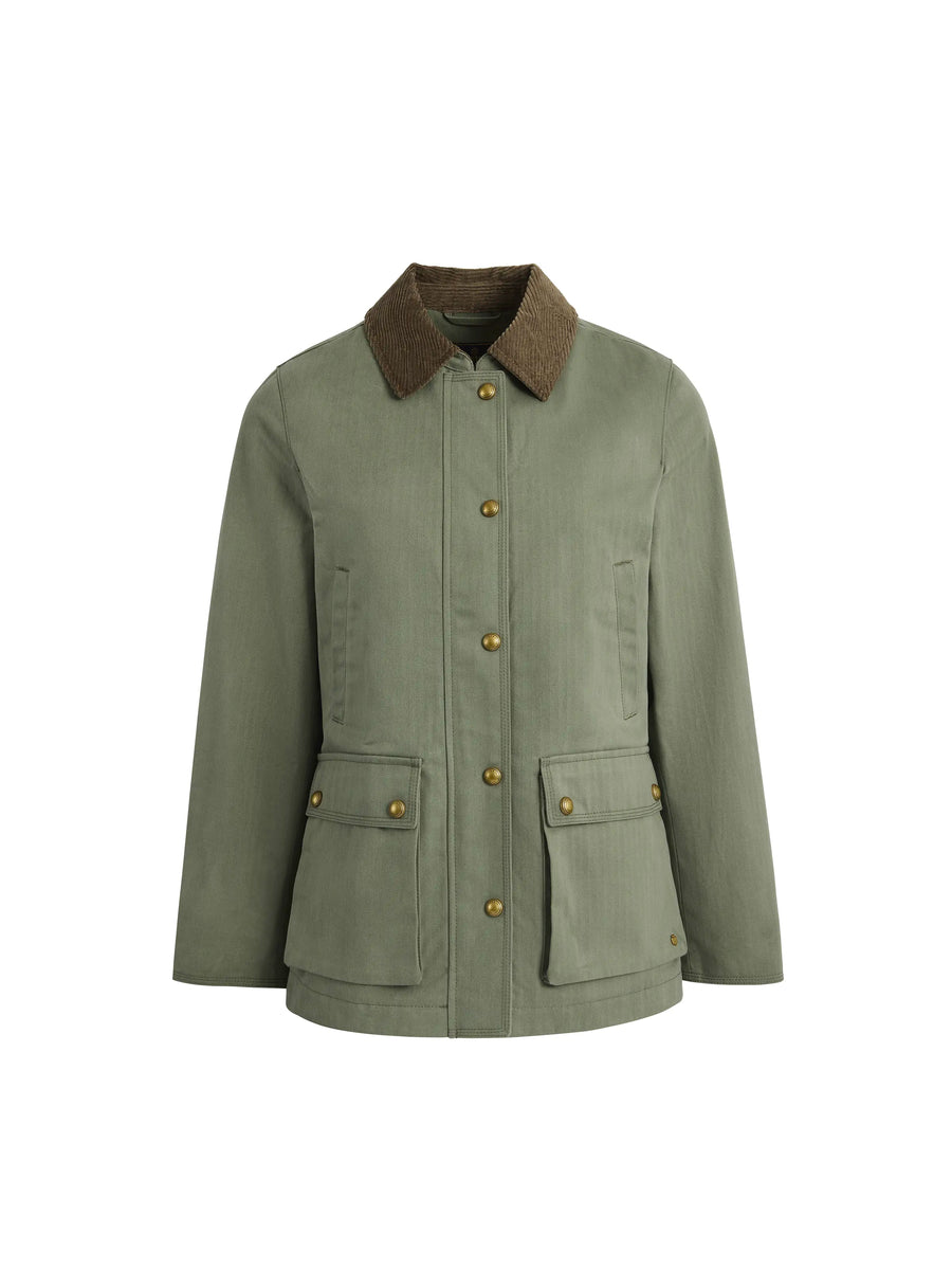 Olivia Pistachio Waxed Jacket