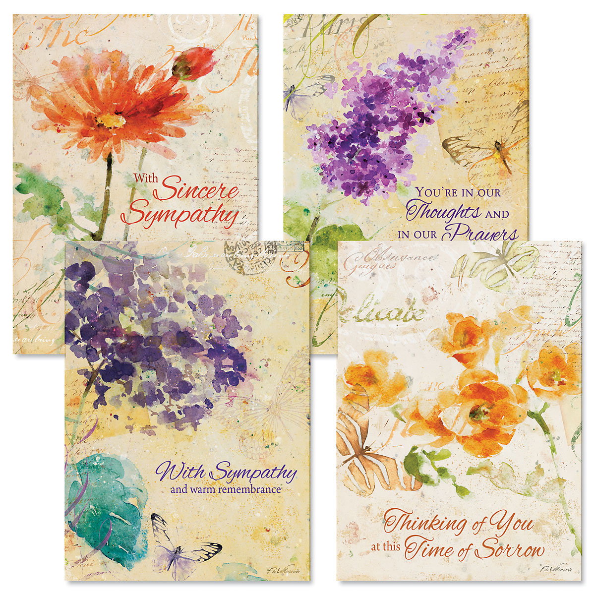 Image of Peace Sympathy Greeting Cards - Set 8